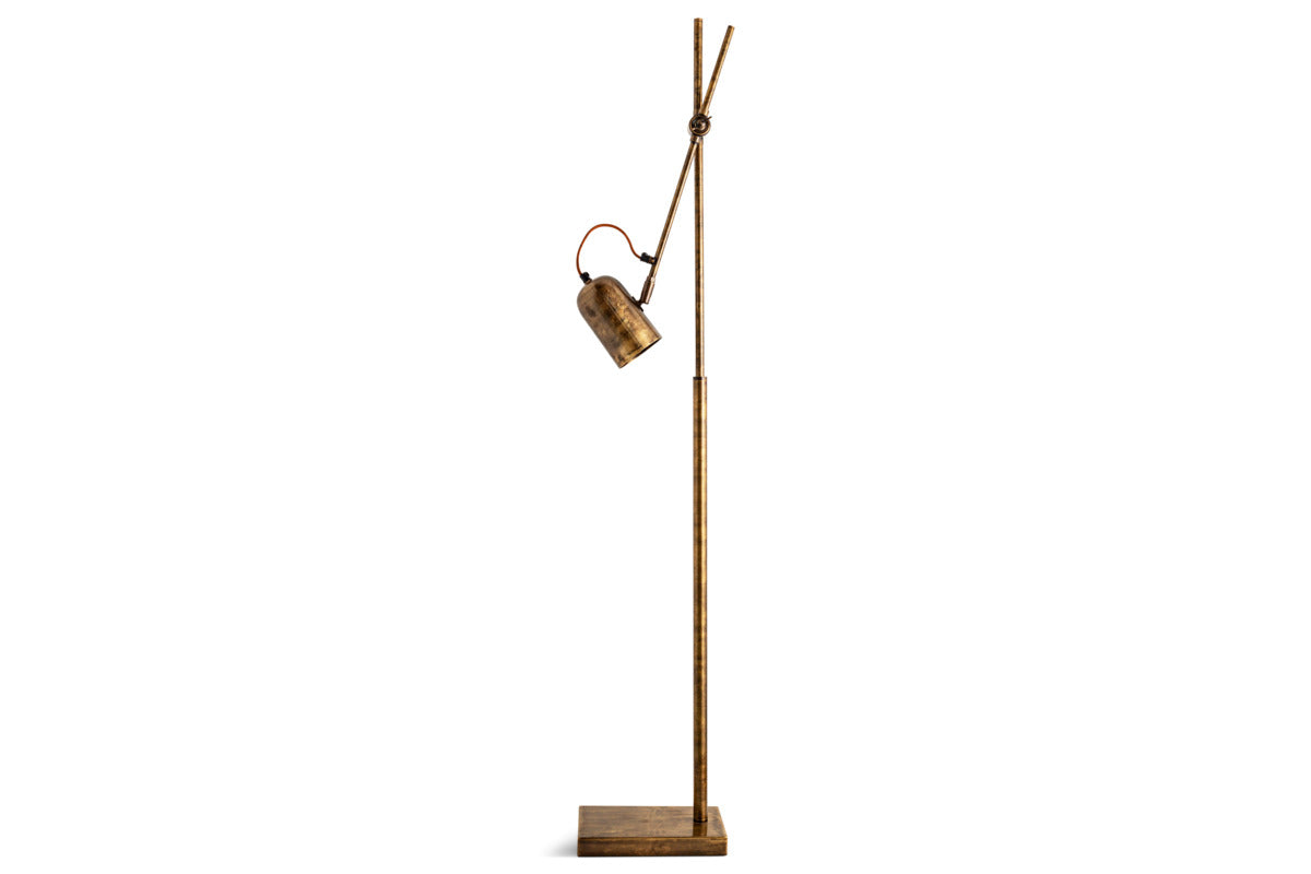 Thenkara Directional Floor Lamp - Antique Brass