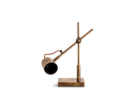 Thenkara Directional Desk Lamp - Antique Brass