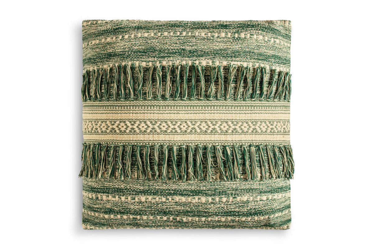 Padal Woven Cushion Cover - Green