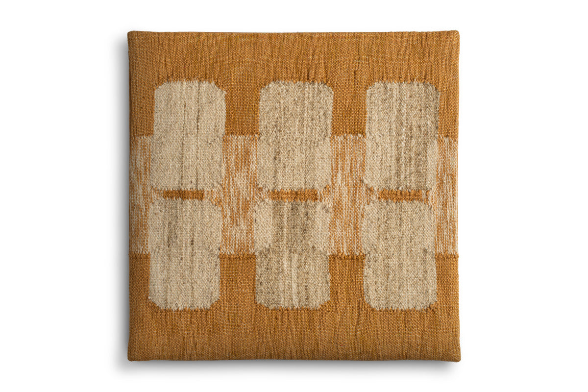 Akki Wool & Cotton Cushion Cover - Ochre