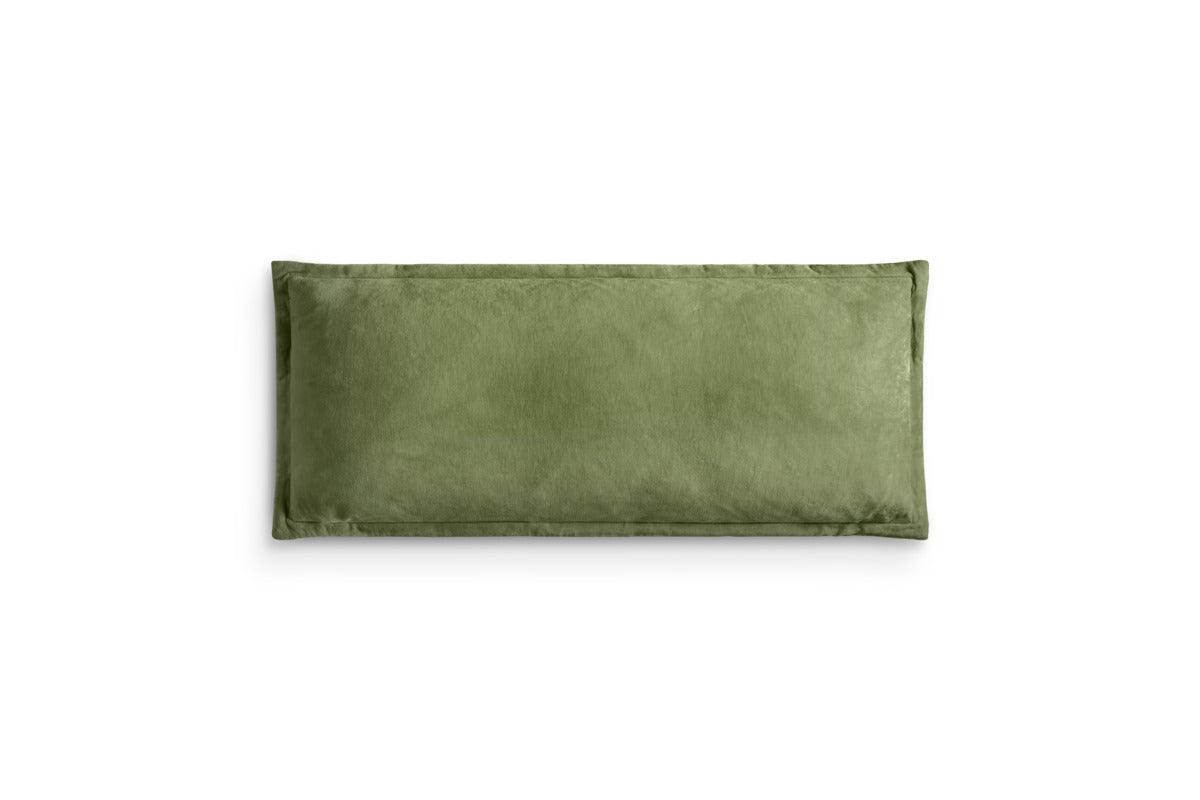Menmai Statement Velvet Lumbar Cushion Cover - Moss Green - 35 x 80cm