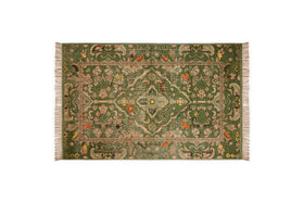 Okuta Jute Heirloom Rug - Olive Green - 150 x 240cm