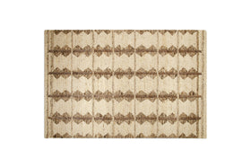 Japandi Handspun Cotton & Wool Rug - Cream & Clay - 150 x 240cm