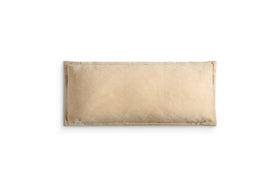 Menmai Statement Velvet Lumbar Cushion Cover - Cream - 35 x 80cm