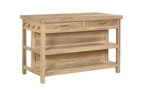 Tivu Reclaimed Wood Kitchen Island - Natural