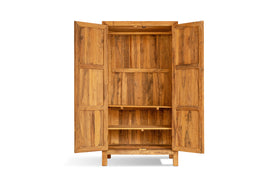 Iya Reclaimed Wood Wardrobe - Natural