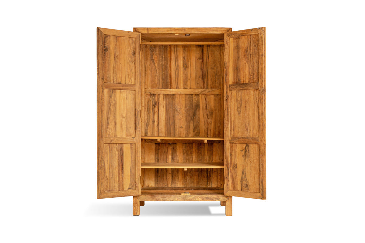 Iya Reclaimed Wood Wardrobe - Natural