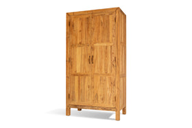 Iya Reclaimed Wood Wardrobe - Natural