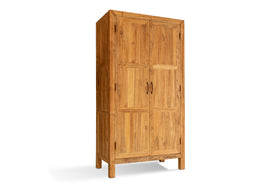 Iya Reclaimed Wood Wardrobe - Natural