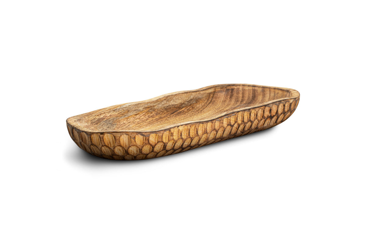 Pyaar Serving Tray and Bowl - Natural