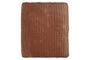 Nidra Velvet & Linen Bed Quilt - Rust