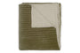 Nidra Velvet & Linen Bed Quilt - Moss