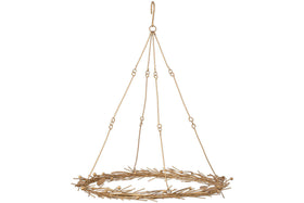 Natesa Hanging Wreath - Brass