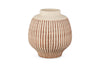 Perola Reactive Glaze Decorative Vase - Natural & Rust