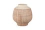 Perola Reactive Glaze Decorative Vase - Natural & Rust