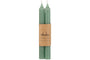 Rustic Soy Blend Dinner Candle - Sage Green (Set of 2)
