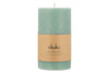 Rustic Soy Blend Pillar Candle - Sage Green - Large