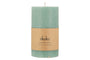Rustic Soy Blend Pillar Candle - Sage Green - Large