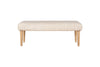 Sanja Stripe Upholstered Bench - Grey