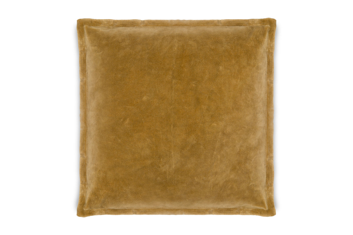 Sela Velvet Cushion Cover - Ochre