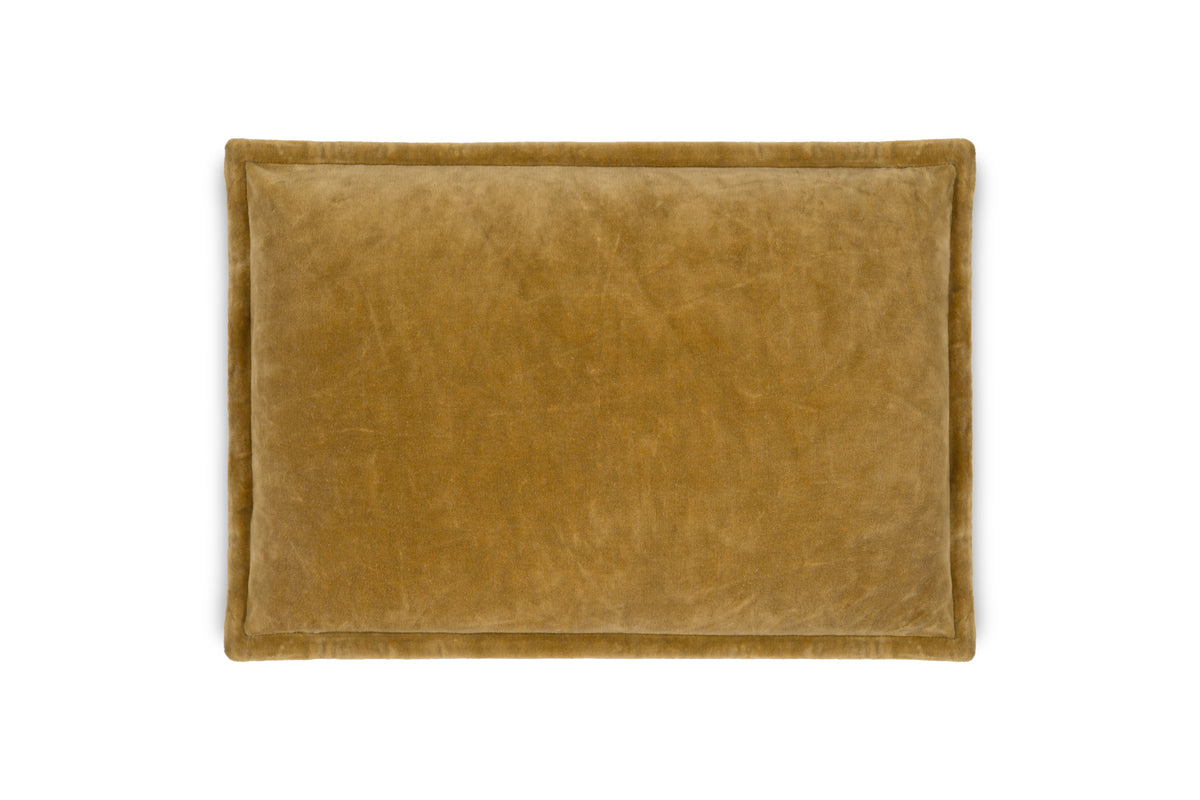 Sela Velvet Cushion Cover - Ochre