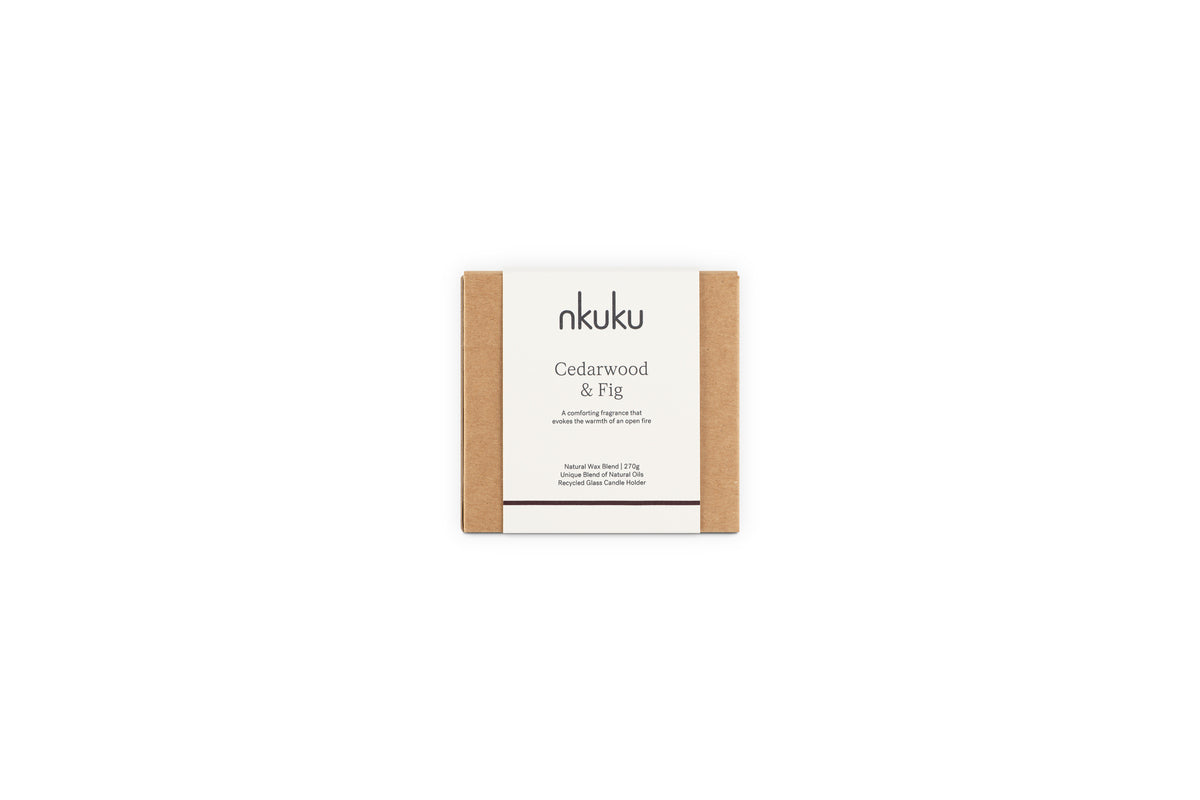 Cedarwood & Fig 1 Wick Scented Candle