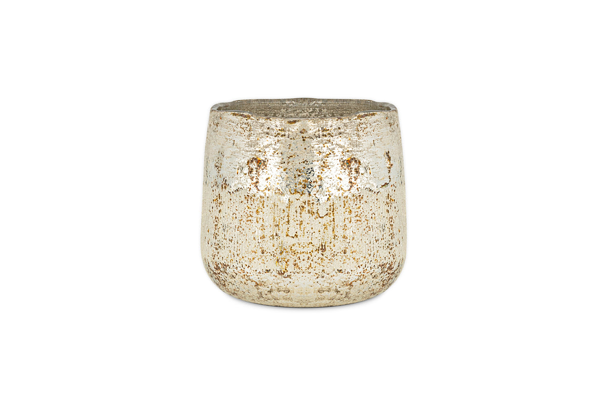Mandarin & Clove 1 Wick Scented Candle - Antique Gold