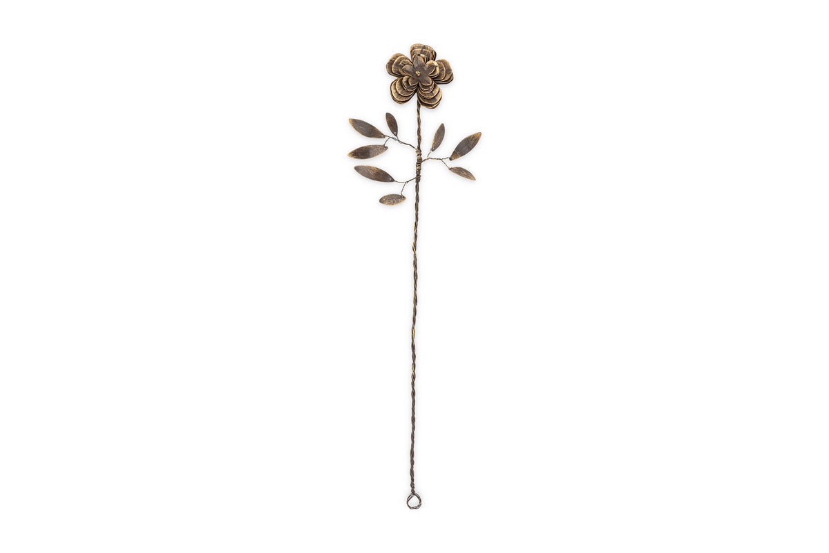 Svara Stem Rose - Antique Brass