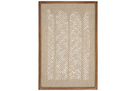 Samaya Hand Stitched Wall Art - Natural