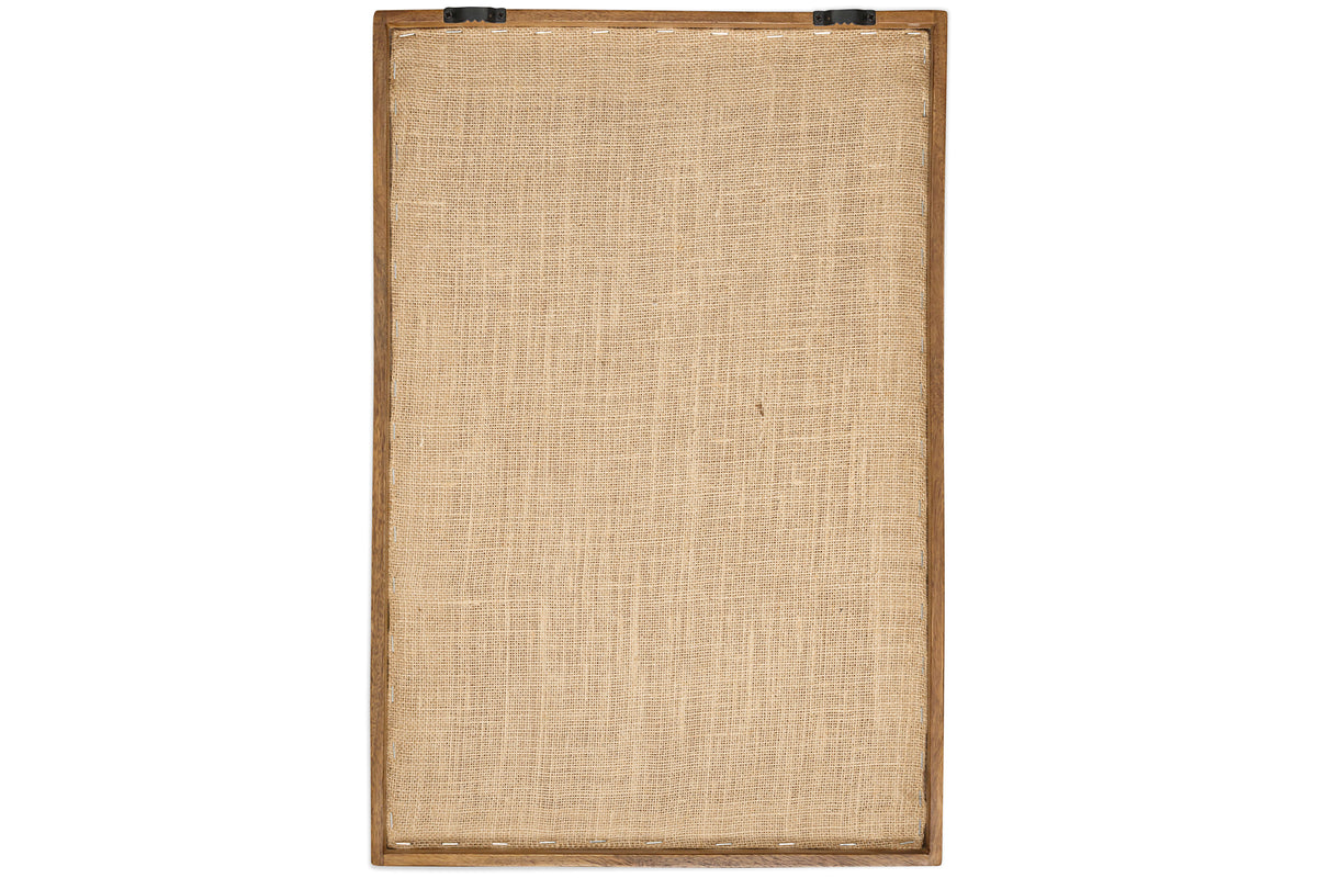 Samaya Hand Stitched Wall Art - Natural