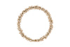 Tanu Mango Wood Beaded Wreath - Brass & Natural