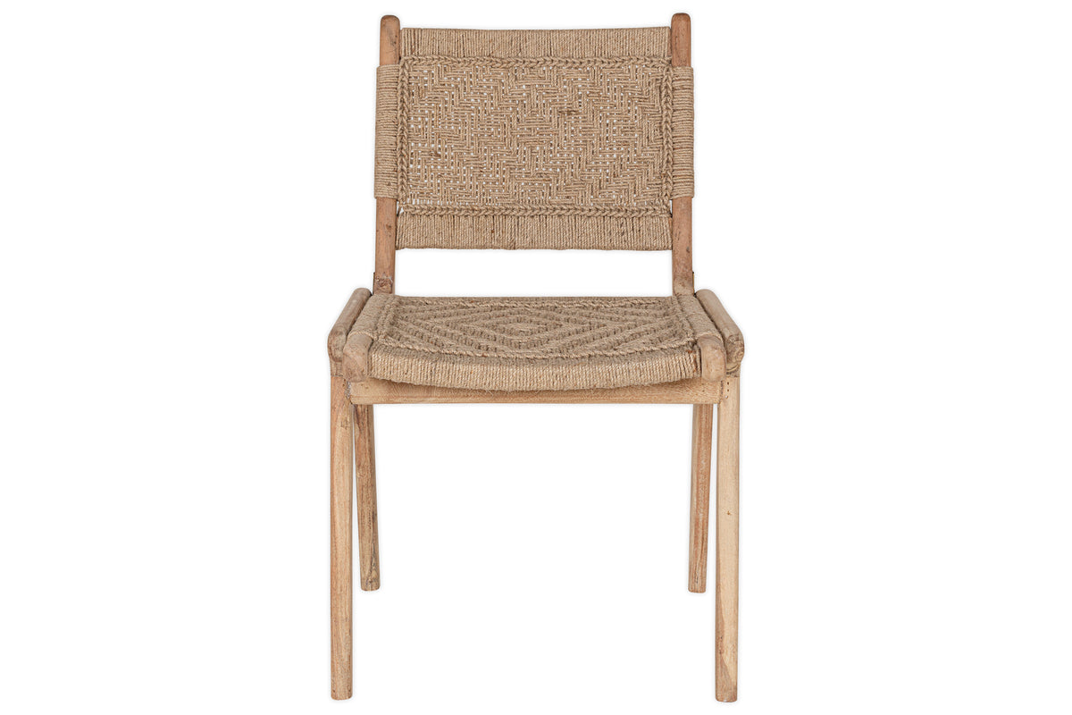 Vinay Woven Armless Dining Chair - Natural