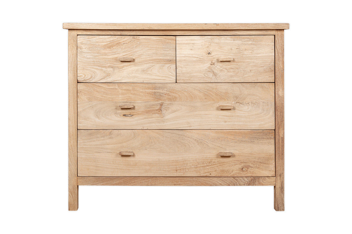 Vivan Grooved Chest of Drawers - Natural