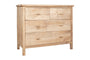 Vivan Grooved Chest of Drawers - Natural
