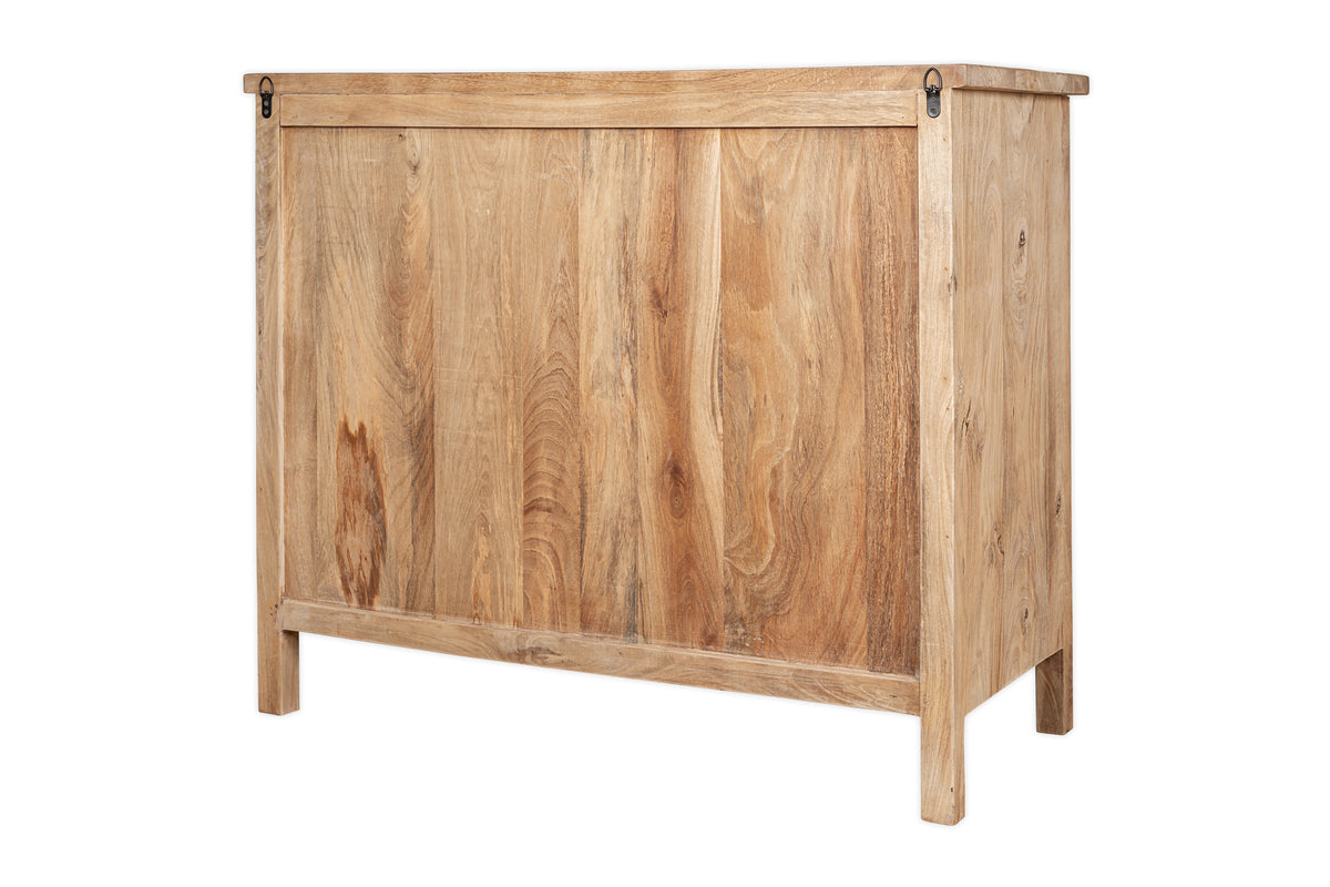 Vivan Grooved Chest of Drawers - Natural
