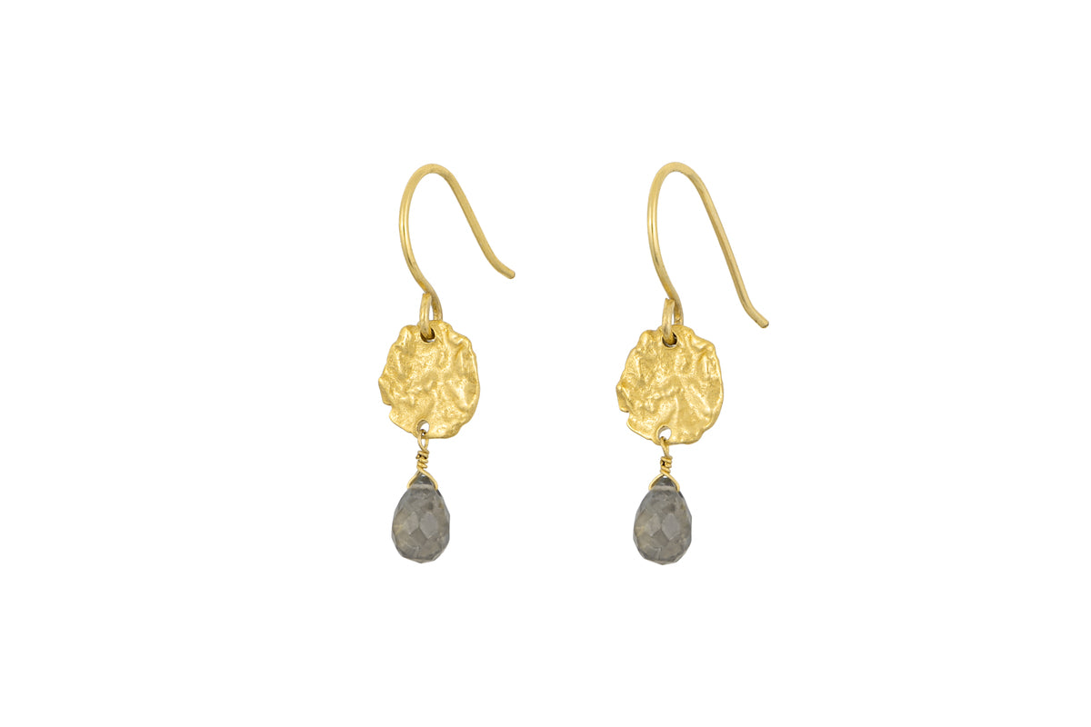 Veera Labradorite Earrings - Gold