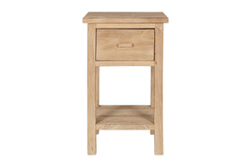 Vivan Grooved Bedside Table - Natural