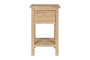 Vivan Grooved Bedside Table - Natural