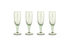 Yala Hammered Champagne Glass - Sage Green (Set of 4)