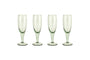 Yala Hammered Champagne Glass - Sage Green (Set of 4)