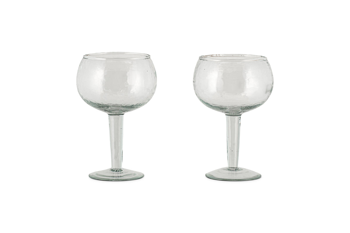 Yala Hammered Gin Glass - Clear (Set of 2)