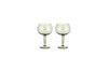 Yala Hammered Gin Glass - Sage Green (Set of 2)