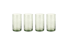 Yala Hammered Highball - Sage Green (Set of 4)