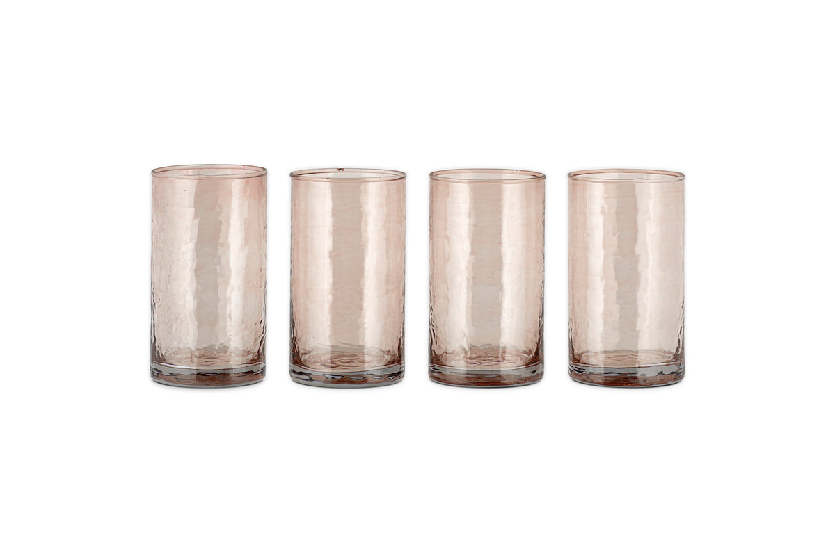 Yala Hammered Highball - Dusty Terracotta (Set of 4)