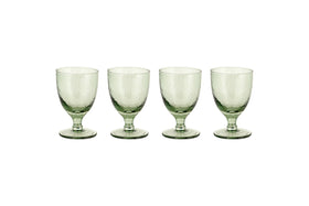 Yala Hammered Wine Glass - Sage Green (Set of 4)