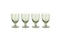 Yala Hammered Wine Glass - Sage Green (Set of 4)