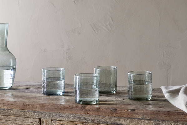 Yala Hammered Tumbler - Sage Green (Set of 4)