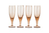 Yala Hammered Champagne Glass - Dusty Terracotta (Set of 4)