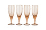 Yala Hammered Champagne Glass - Dusty Terracotta (Set of 4)