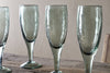 Yala Hammered Champagne Glass - Sage Green (Set of 4)